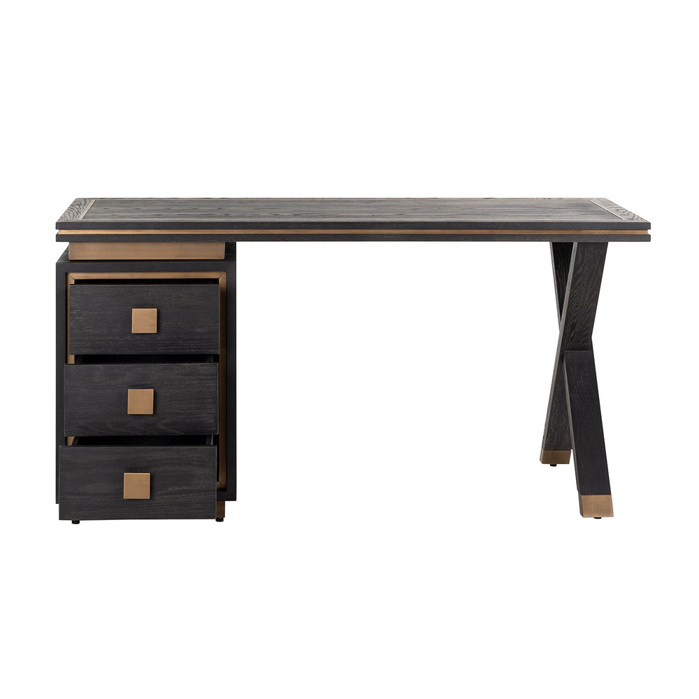 Birou Hunter, negru rustic