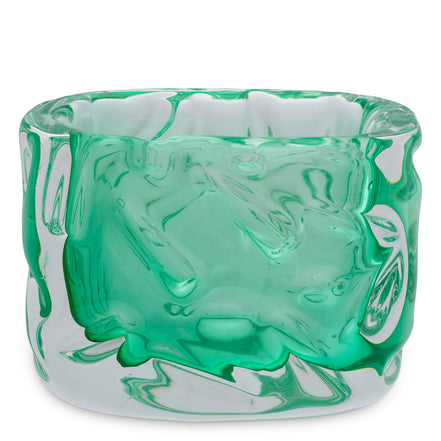 Bol decorativ Avoir, sticlă turcoaz verde