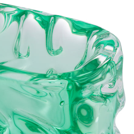 Bol decorativ Avoir, sticlă turcoaz verde