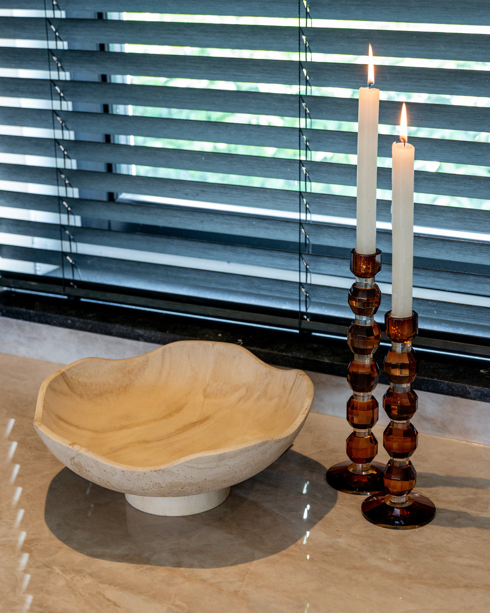 Bol decorativ Meauve, bej – ambient