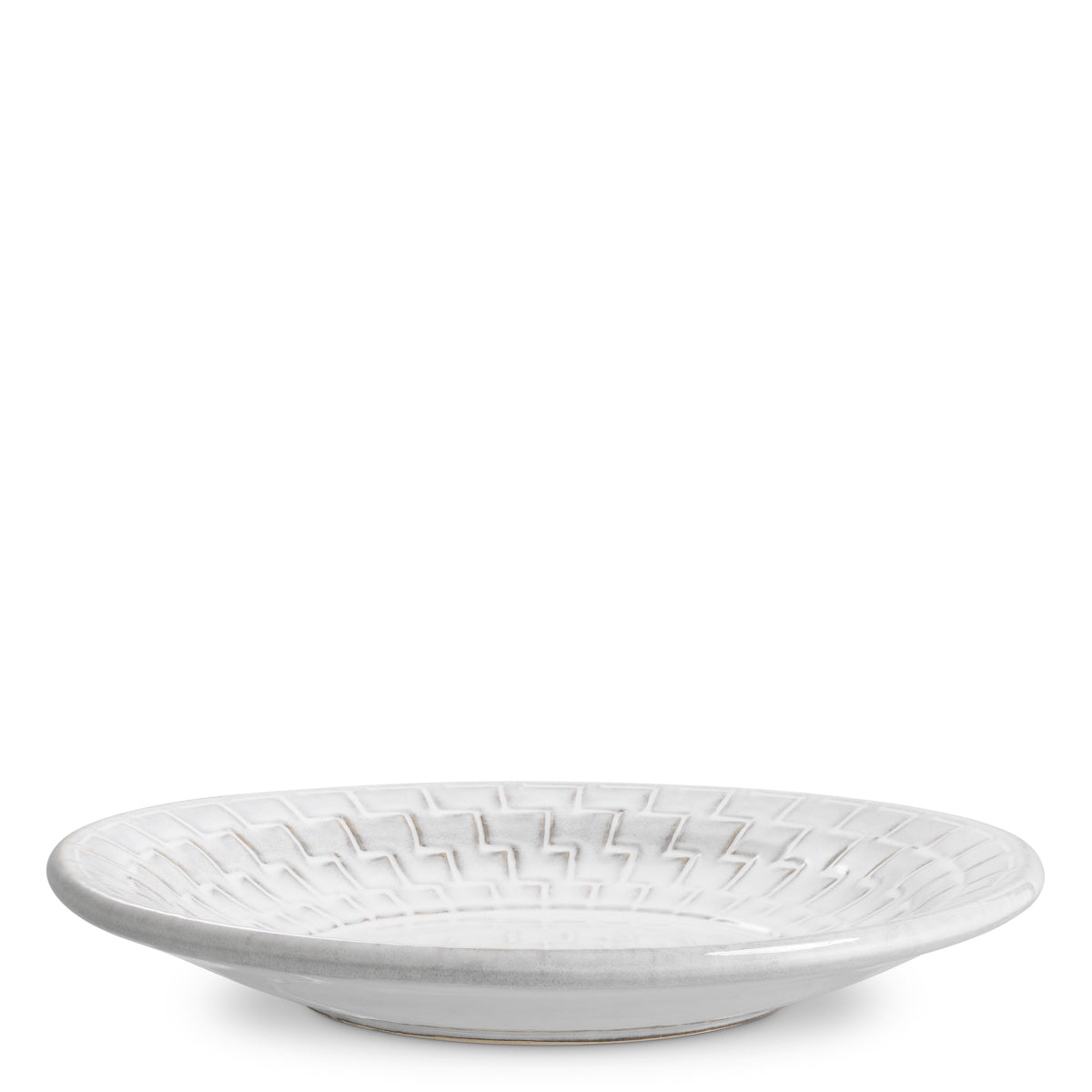Bol decorativ Nuage, ceramică alb-crem