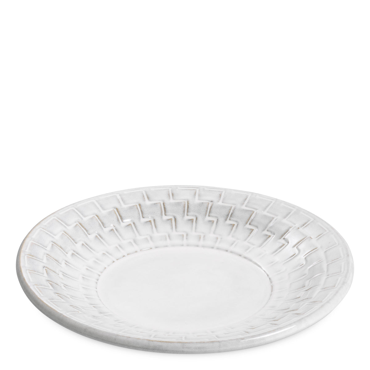Bol decorativ Nuage, ceramică alb-crem