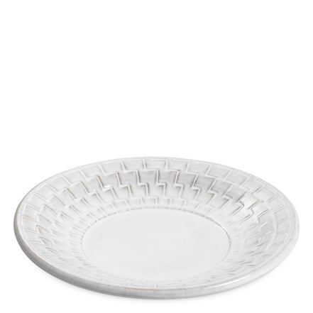 Bol decorativ Nuage, ceramică alb-crem