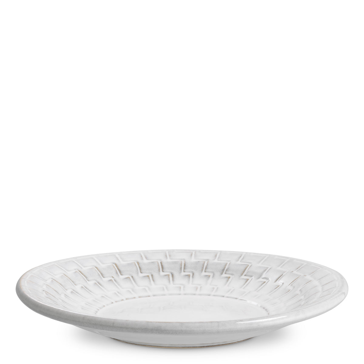Bol decorativ Nuage, ceramică alb-crem