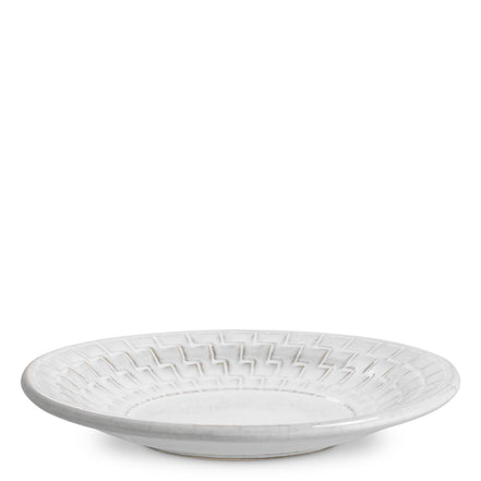 Bol decorativ Nuage, ceramică alb-crem