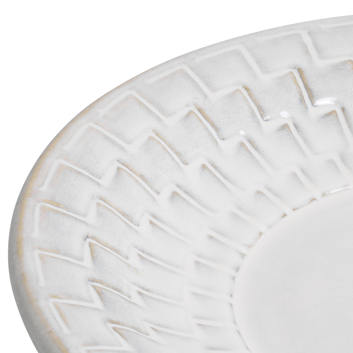 Bol decorativ Nuage, ceramică alb-crem