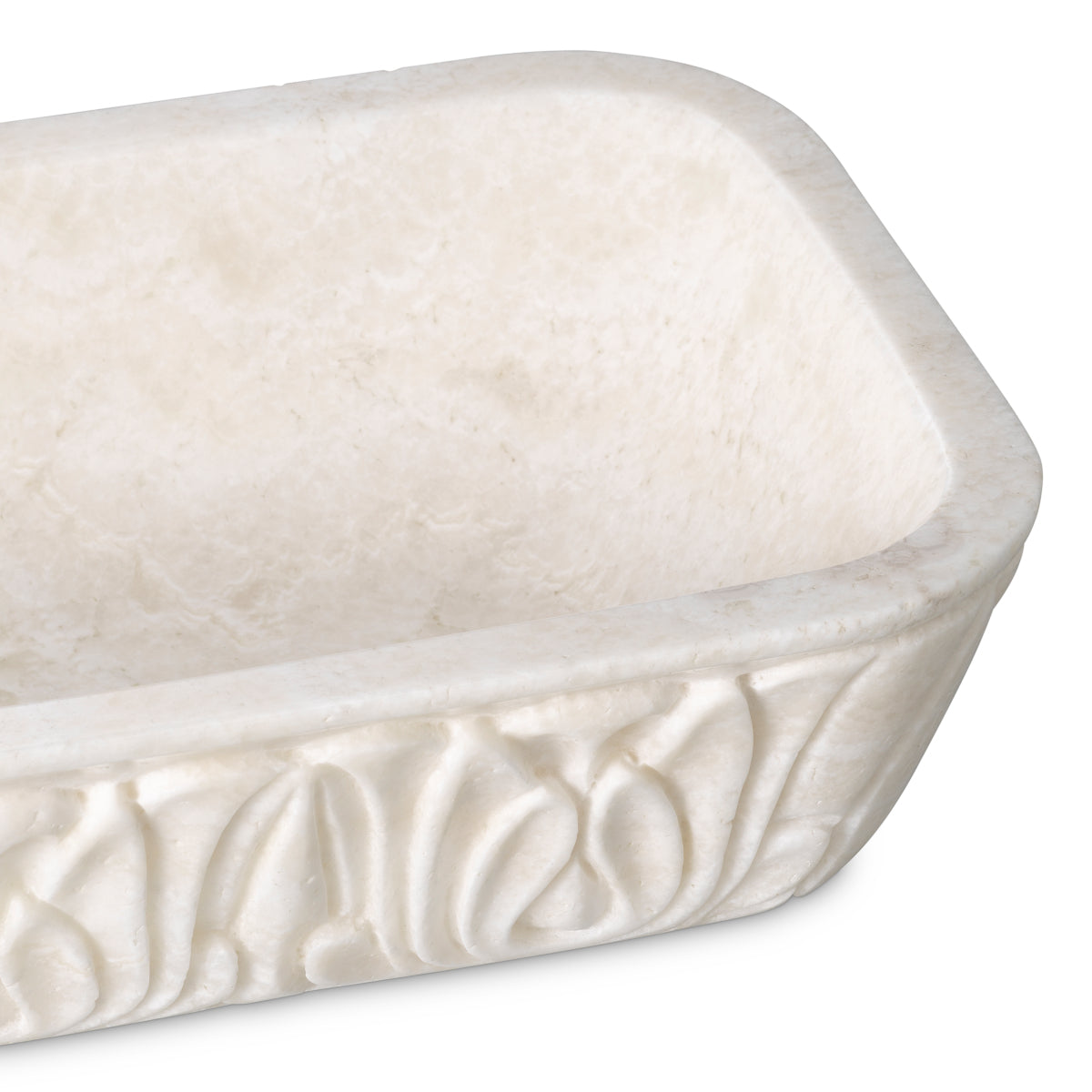 Bol decorativ Petal, onix natural