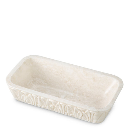 Bol decorativ Petal, onix natural