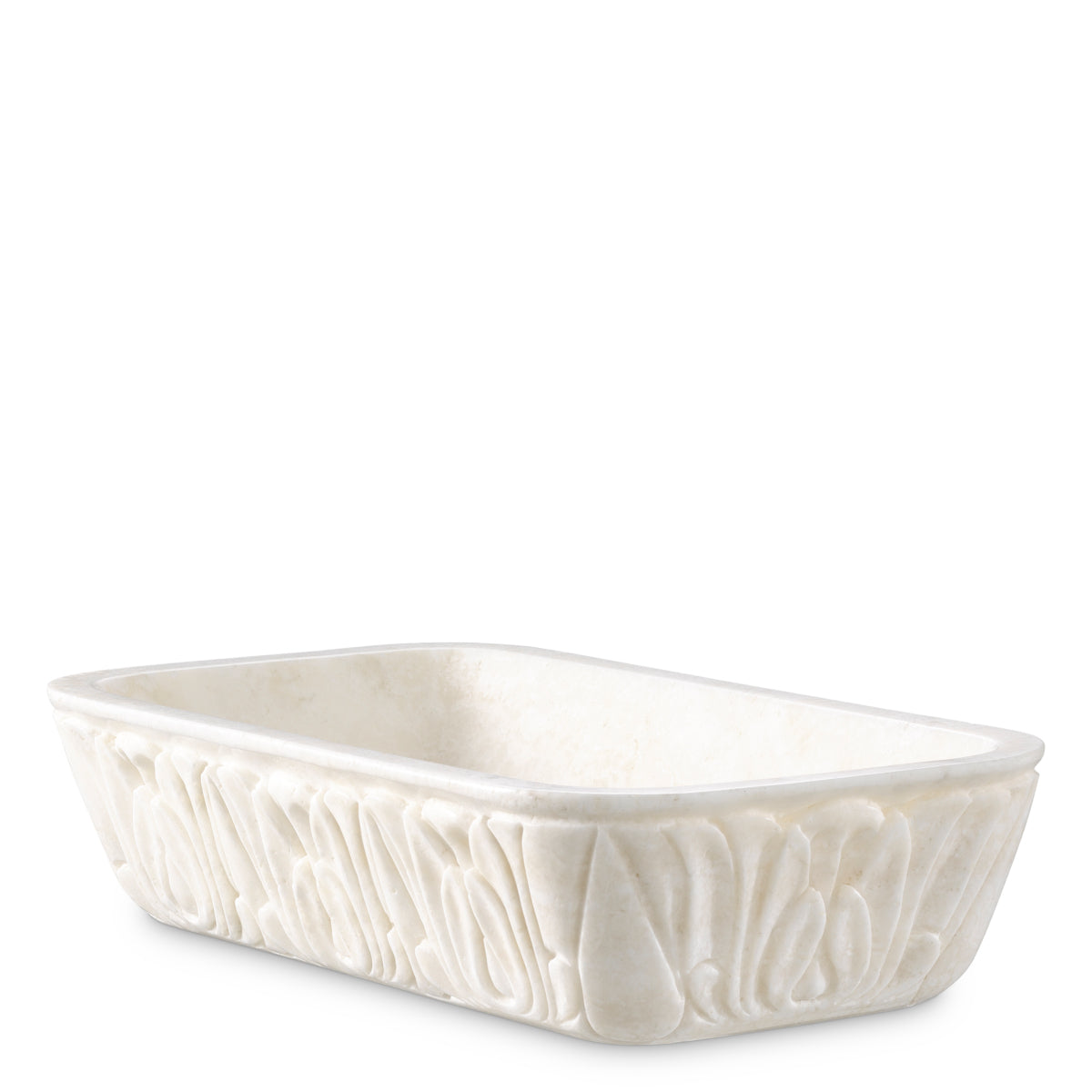 Bol decorativ Petal, onix natural