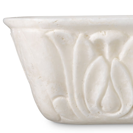 Bol decorativ Petal, onix natural