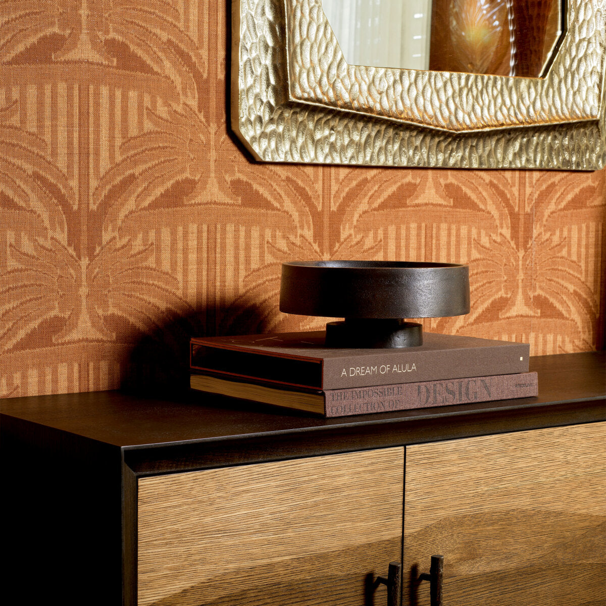 Bol decorativ Santiago, finisaj bronz
