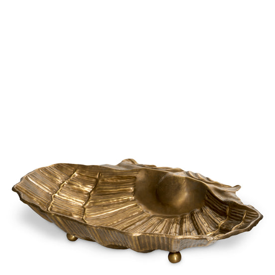 Bol Seashell, finisaj alamă vintage