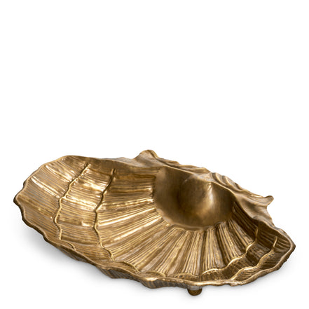 Bol Seashell, finisaj alamă vintage