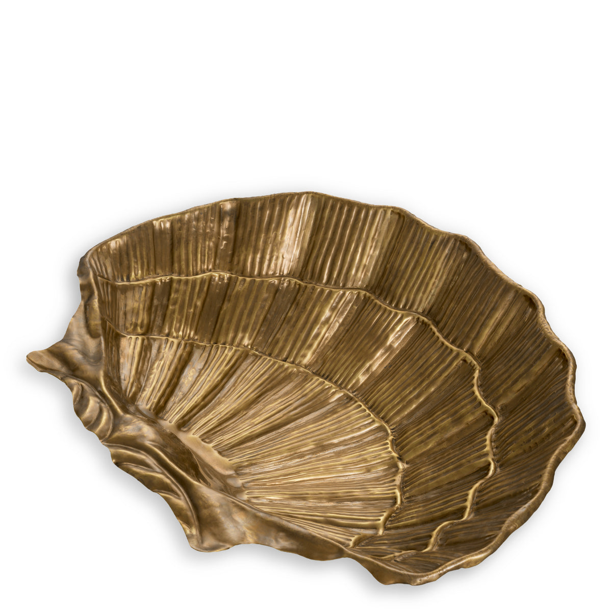 Bol Seashell, finisaj alamă vintage