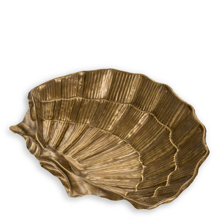 Bol Seashell, finisaj alamă vintage
