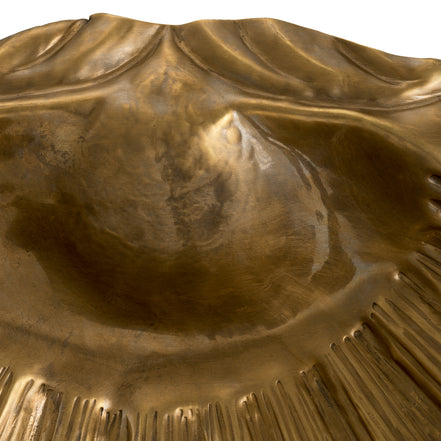 Bol Seashell, finisaj alamă vintage