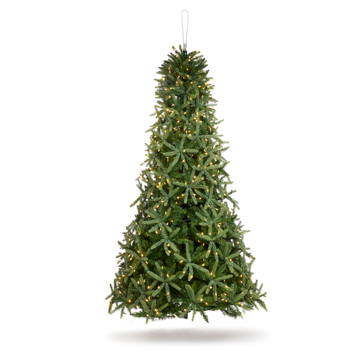 Brad artificial Beaumont cu 700 de lumini LED curgătoare, verde, 229 cm, 1931 de vârfuri