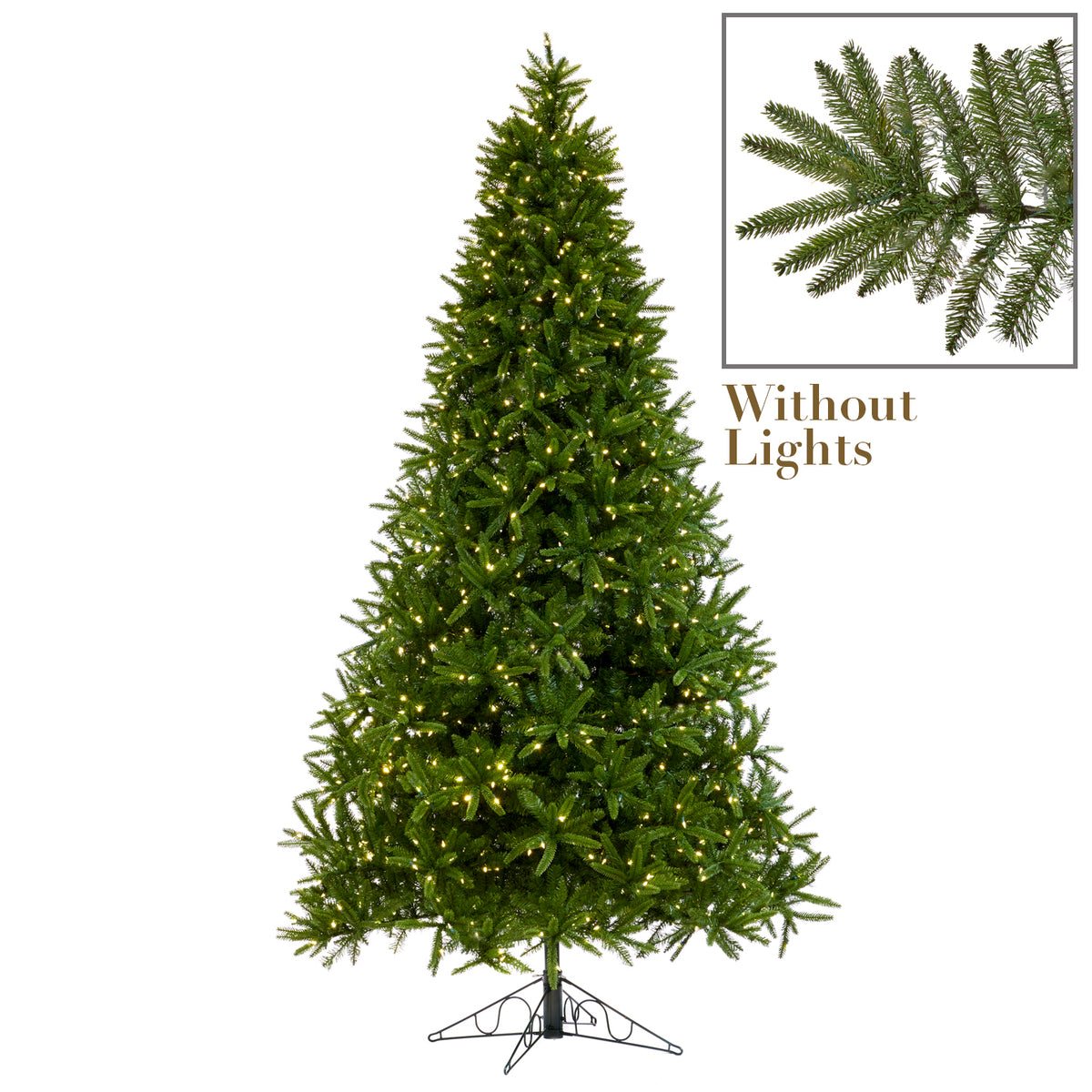 Brad artificial Beaumont mix, verde, 360 cm, 5469 de vârfuri