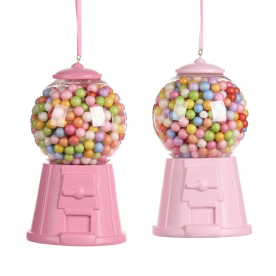 Set 2 ornamente tip autonomat bubblegum roz 14.5cm