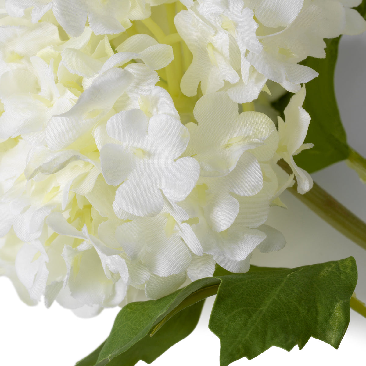 Buchet de hortensii snowball, alb, cu aspect natural, 36 fire