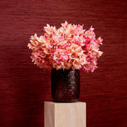 Buchet de orhidee Cymbidium, roz și piersică, cu aspect natural, 36 fire