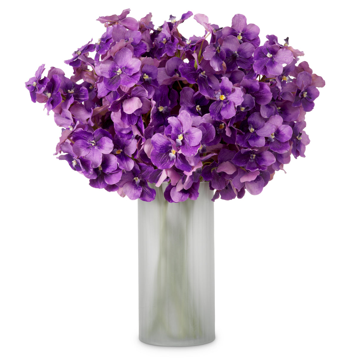 Buchet de orhidee Vanda, mov, cu aspect natural, 24 fire