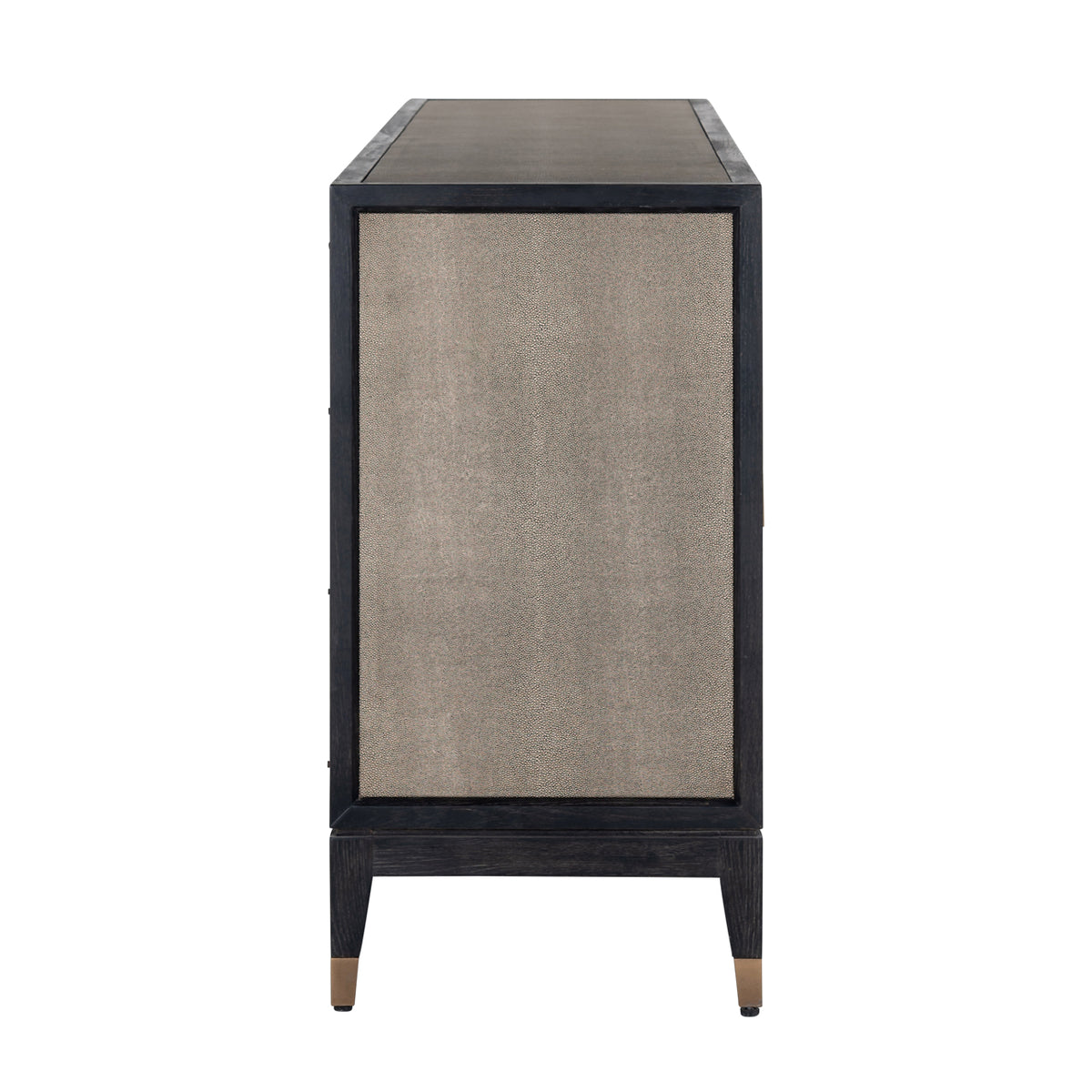 Bufet Bloomville, alamă shagreen, 4 uși