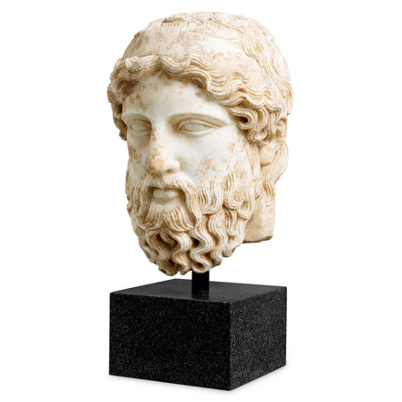 Bust Hermes, marmură antichizată