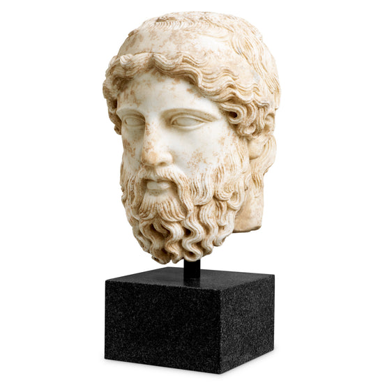 Bust Hermes, marmură antichizată