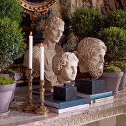 Bust Hermes, marmură antichizată