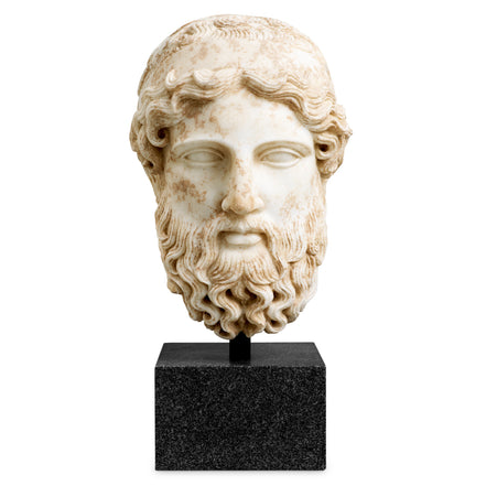 Bust Hermes, marmură antichizată