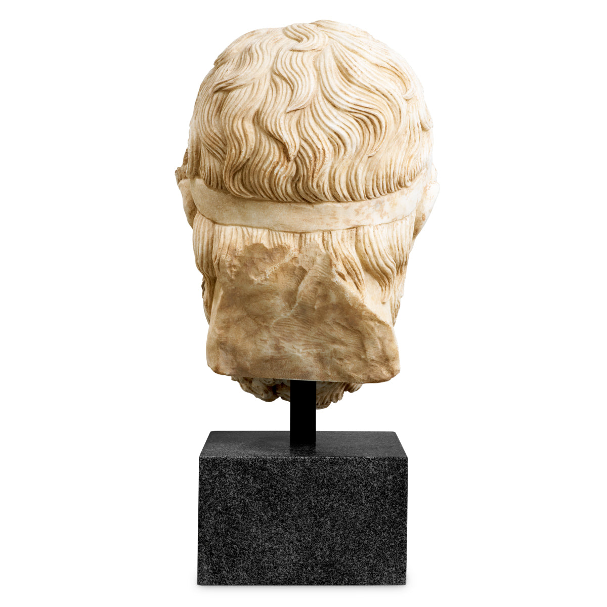 Bust Hermes, marmură antichizată
