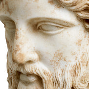 Bust Hermes, marmură antichizată