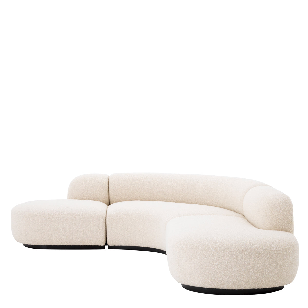 Canapea Björn L bouclé crem
