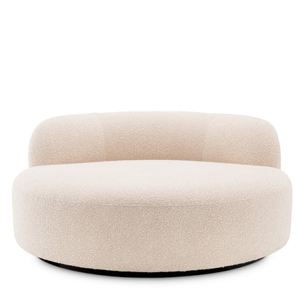 Canapea Björn Round bouclé crem