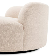 Canapea Björn Round bouclé crem