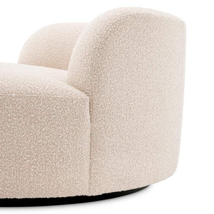Canapea Björn Round bouclé crem