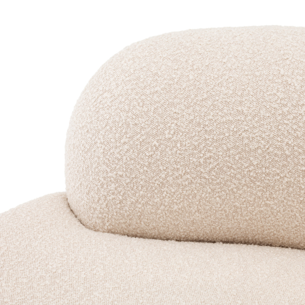 Canapea Björn Round bouclé crem