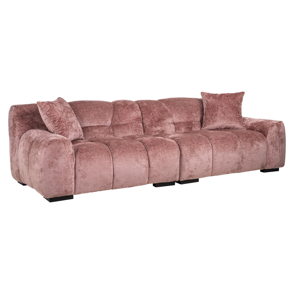 Canapea Charelle, chenille roz