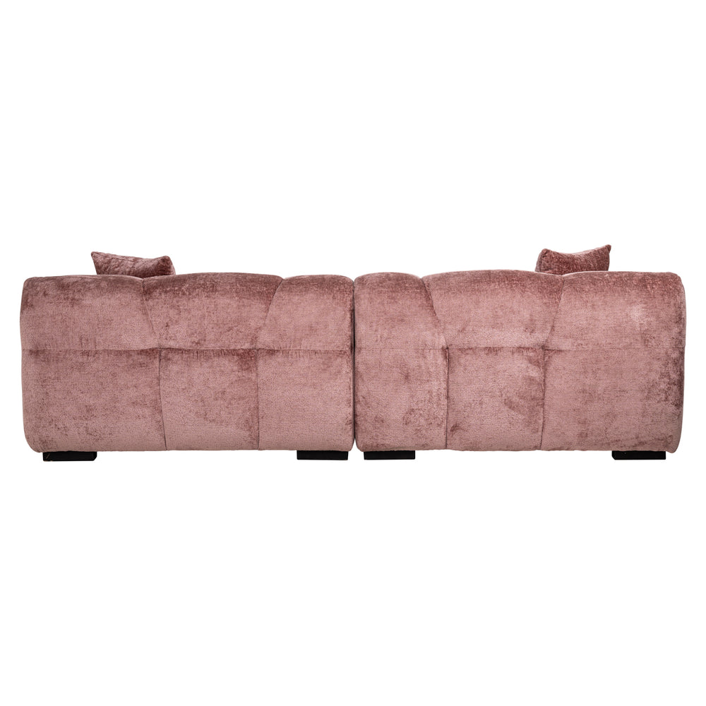 Canapea Charelle, chenille roz