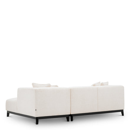 Canapea Corso Lounge dreapta, lyssa alb-crem