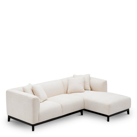 Canapea Corso Lounge dreapta, lyssa alb-crem