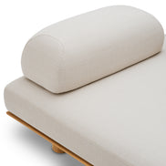 Canapea de exterior Nomade, tec natural, lucio nisip
