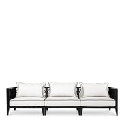 Canapea de exterior Ocean Club L, negru, Sunbrella canvas