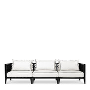 Canapea de exterior Ocean Club L, negru, Sunbrella canvas