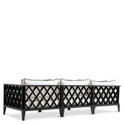 Canapea de exterior Ocean Club L, negru, Sunbrella canvas