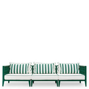 Canapea de exterior Ocean Club L, verde, blaise alb-crem, florent verde