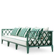 Canapea de exterior Ocean Club L, verde, blaise alb-crem, florent verde