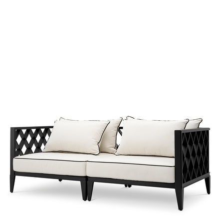 Canapea de exterior Ocean Club S, negru, Sunbrella canvas