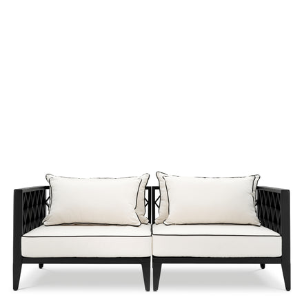 Canapea de exterior Ocean Club S, negru, Sunbrella canvas